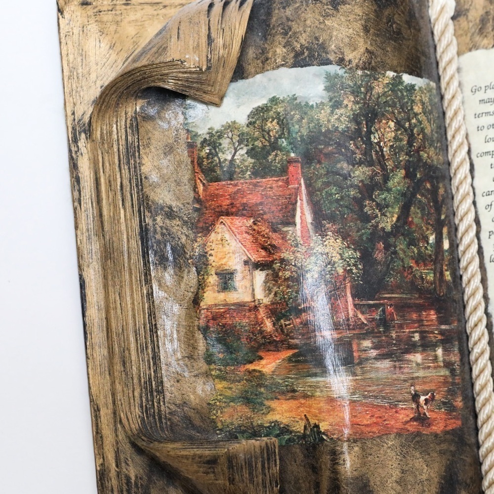 OOAK Unique Vintage Handmade Judith Bond Book decor weathered retro Desiderata - Picture 7 of 9
